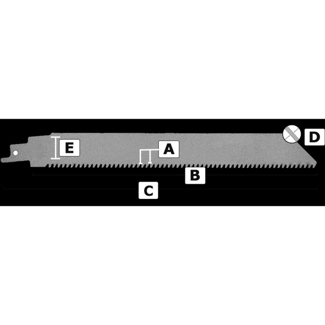 Hovedbilde Bajonettsagblad 4444. 230 mm Bimetal 6 tpi, 1 stk