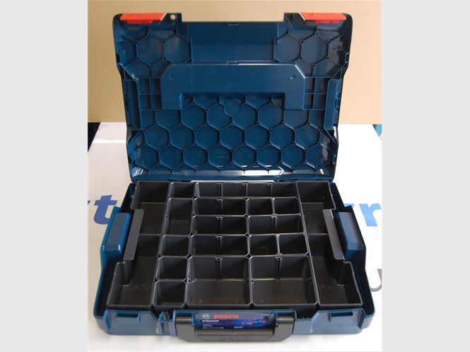 Bilde av Innlegg til L-Boxx 12 plastbokser på metallramme. ...