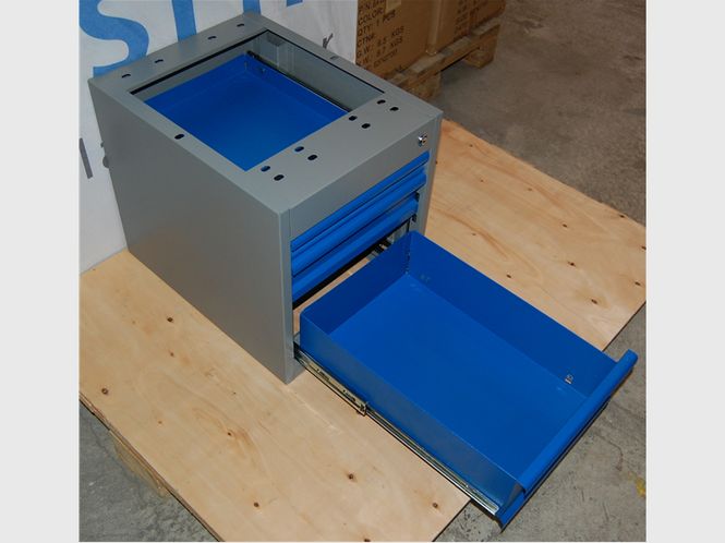 Hovedbilde Skuffeseksjon for bord/benk med 3 skuffer 435x500x385 4-584-3