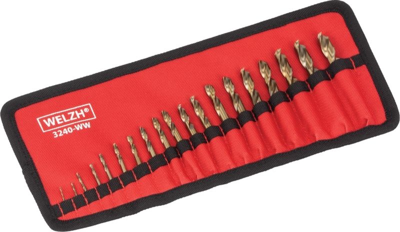 Borsett Cobolt ekstra korte 19 deler 1-10mm 3240-WW