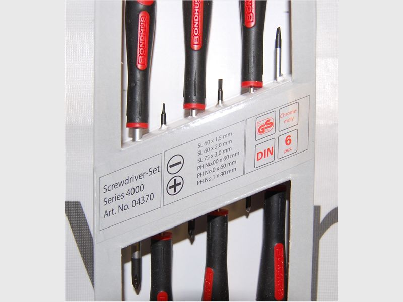 Skruetrekkersett 6dl Rett/PH 1,5-2-3-PH00+0+1 PrecisionGr