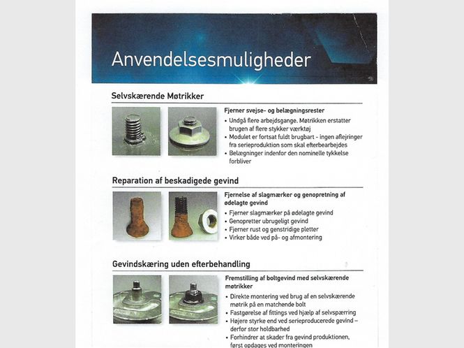 Hovedbilde Selvgjengende sekskantmutter M6x1,0 10stk 1706000-10