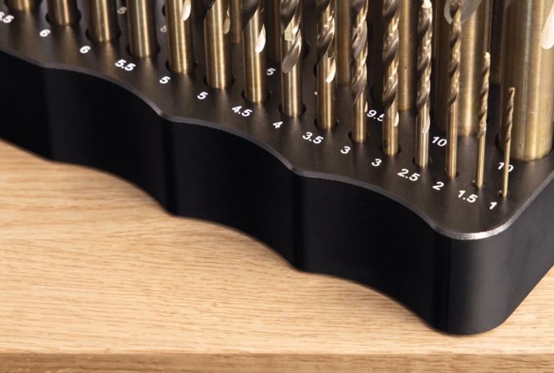 Kraftig bor stativ for 40 stk bor ø1 - ø13mm GDH78