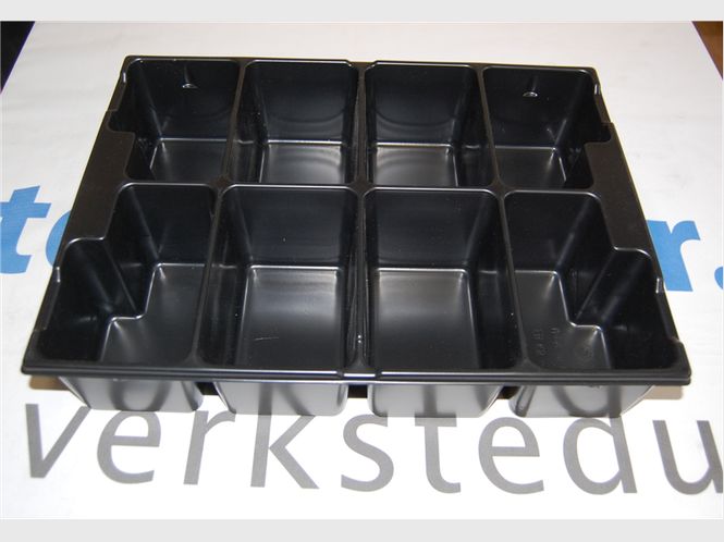 Hovedbilde Innlegg til L-Boxx smådelsbrett med 8 rom 96x435x320. 6000010970