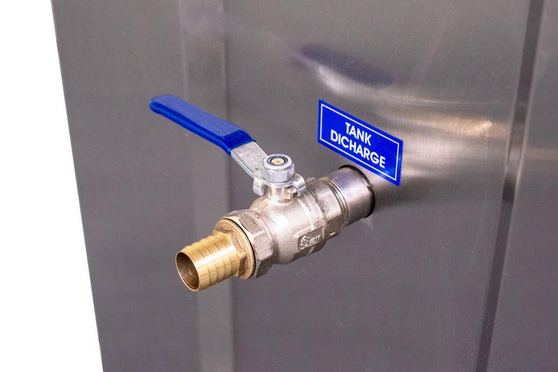 Manuell delevasker med høytrykk i lukket kabinett HPWM1100-AC