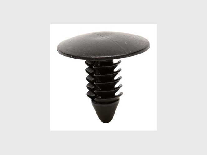 Hovedbilde 4910 Frontfanger og beklednings klips Svart nylon 10stk