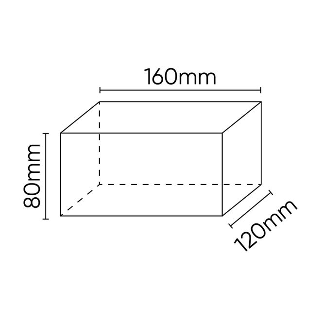 Hovedbilde Løftepute / Løftekloss for løftebukk 160x120x80mm 54353