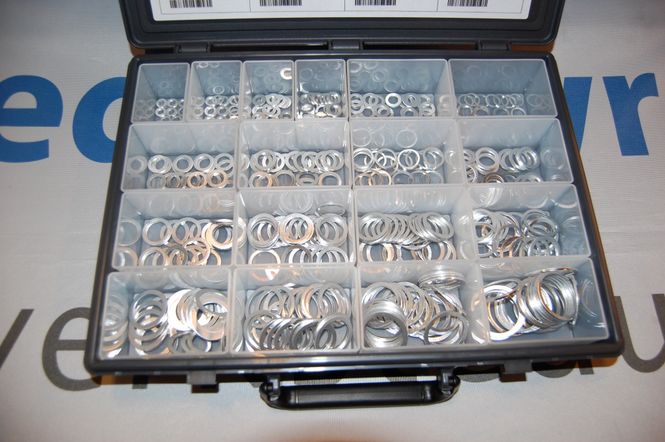 Hovedbilde SORTIMENT MED ALUMINIUMSSKIVER 450stk P4180