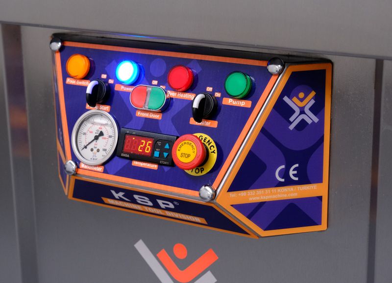 Manuell delevasker med høytrykk i lukket kabinett HPWM800