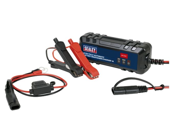 Hovedbilde Batterilader 6/12V helautomatisk 1A