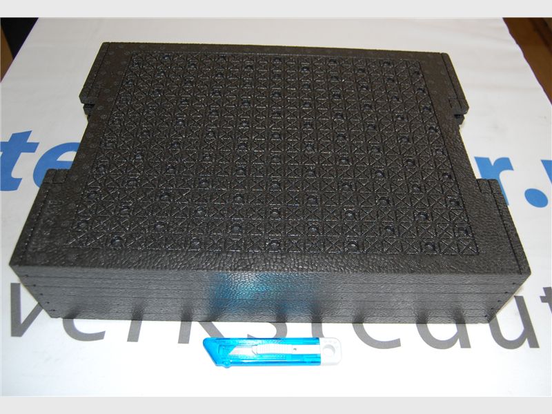 Innlegg til L-Boxx for selv kutting / tilpasning 6 lag med kniv 98x420x311. 1000011101