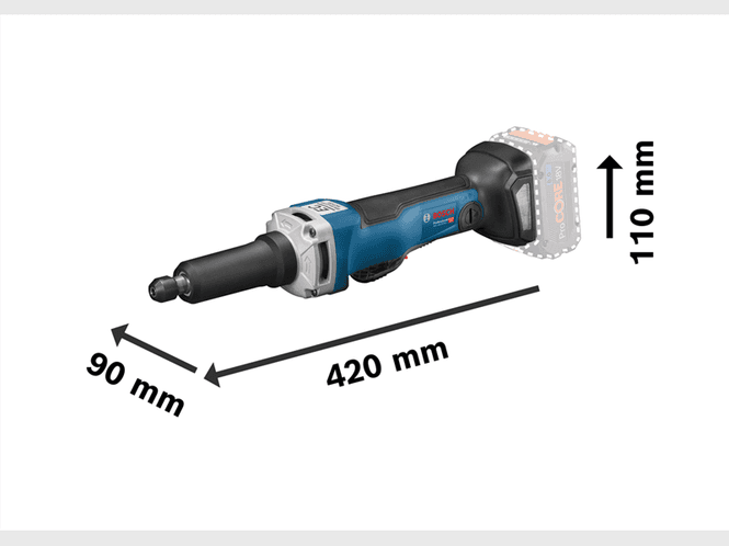 Hovedbilde Bosch Rettsliper GGS 18V-23 PLC Solo L-Boxx