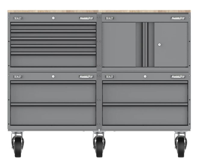 Hovedbilde Innredning med 4 moduler og topp plate i tre APMSCCOMBO5